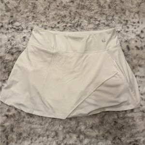 Women's White Athletic Skirt